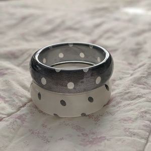 Polka Dot Bangle Bracelet Set